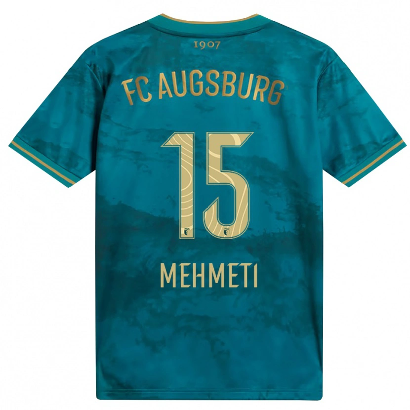 Danxen Homem Camisola Bleona Mehmeti #15 Verde Marrom Alternativa 2026/27 Camisa