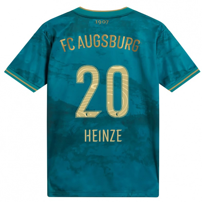 Danxen Homem Camisola Fynn Heinze #20 Verde Marrom Alternativa 2026/27 Camisa