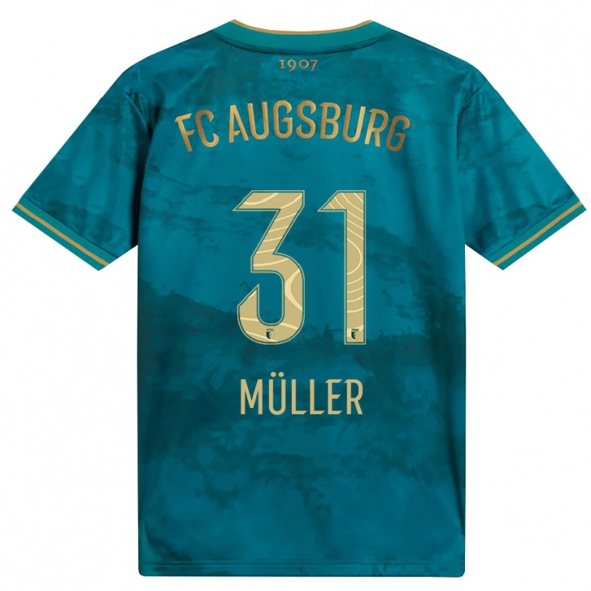 Danxen Homem Camisola Noah Müller #31 Verde Marrom Alternativa 2026/27 Camisa