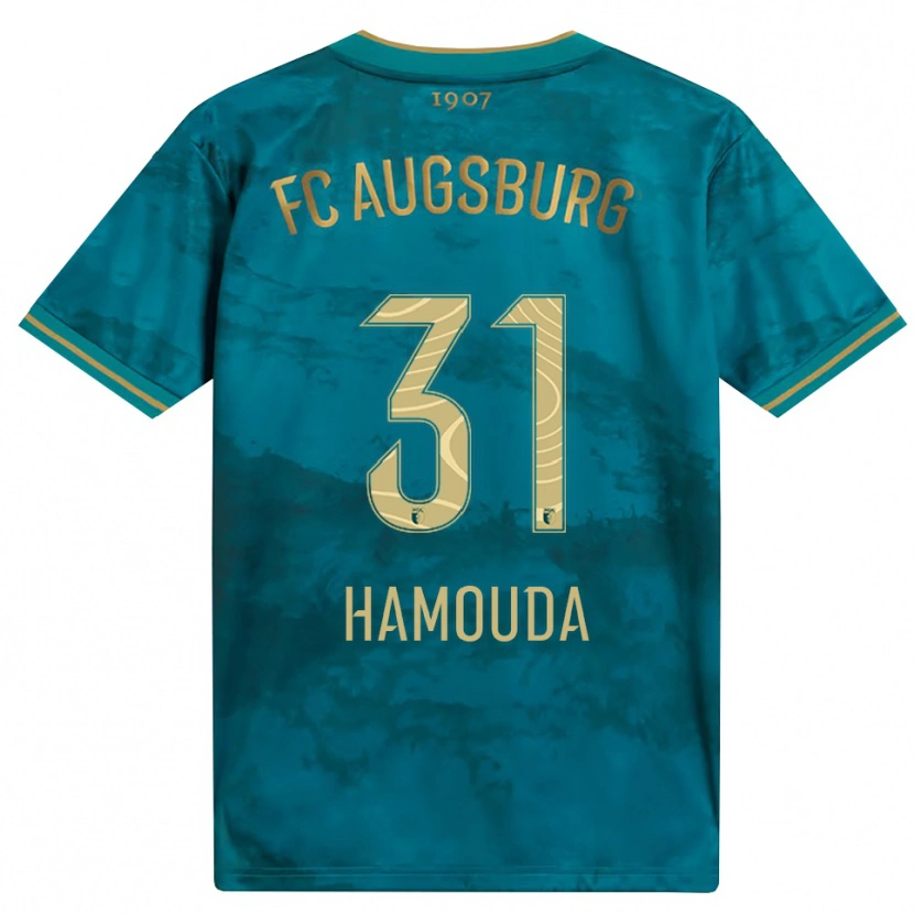 Danxen Homem Camisola Hania Hamouda #31 Verde Marrom Alternativa 2026/27 Camisa