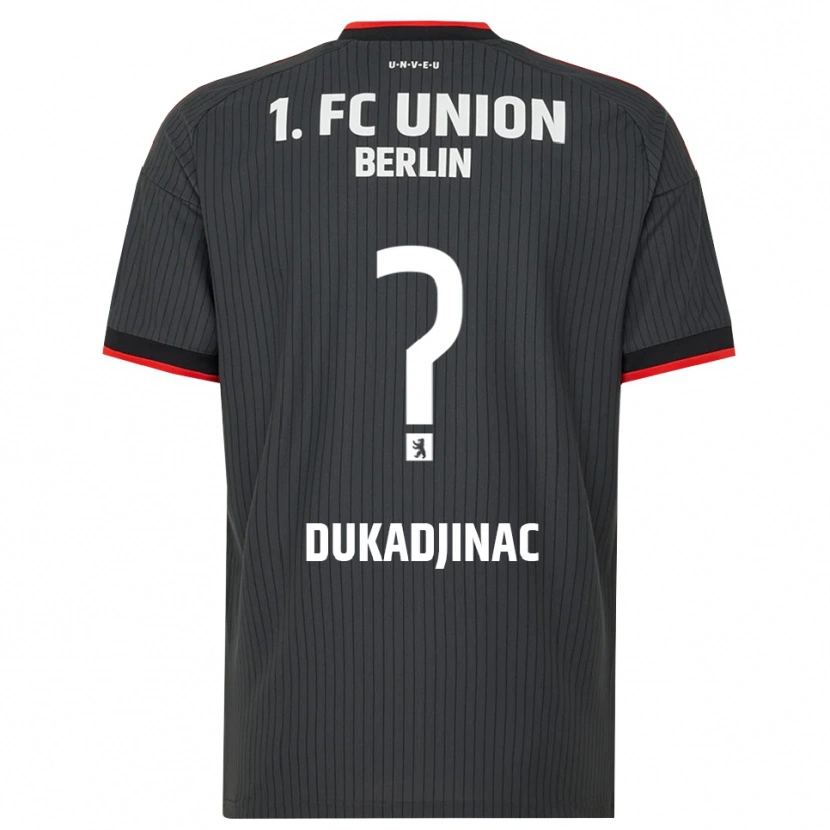 Danxen Homem Camisola Tarik Dukadjinac #0 Preto Branco Vermelho Alternativa 2026/27 Camisa
