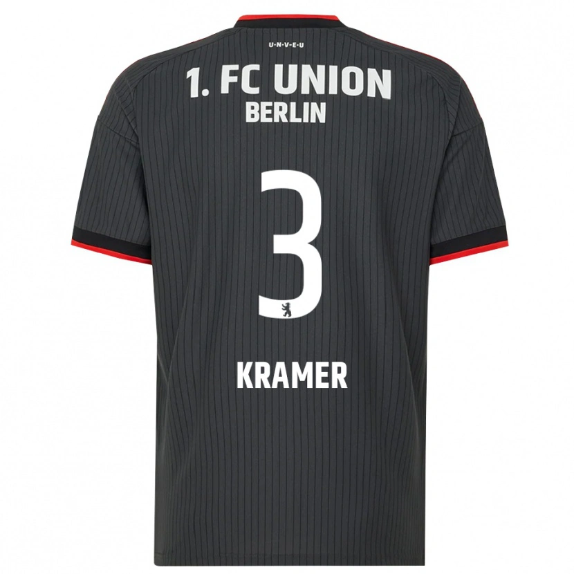 Danxen Homem Camisola Carlos Kramer #3 Preto Branco Vermelho Alternativa 2026/27 Camisa