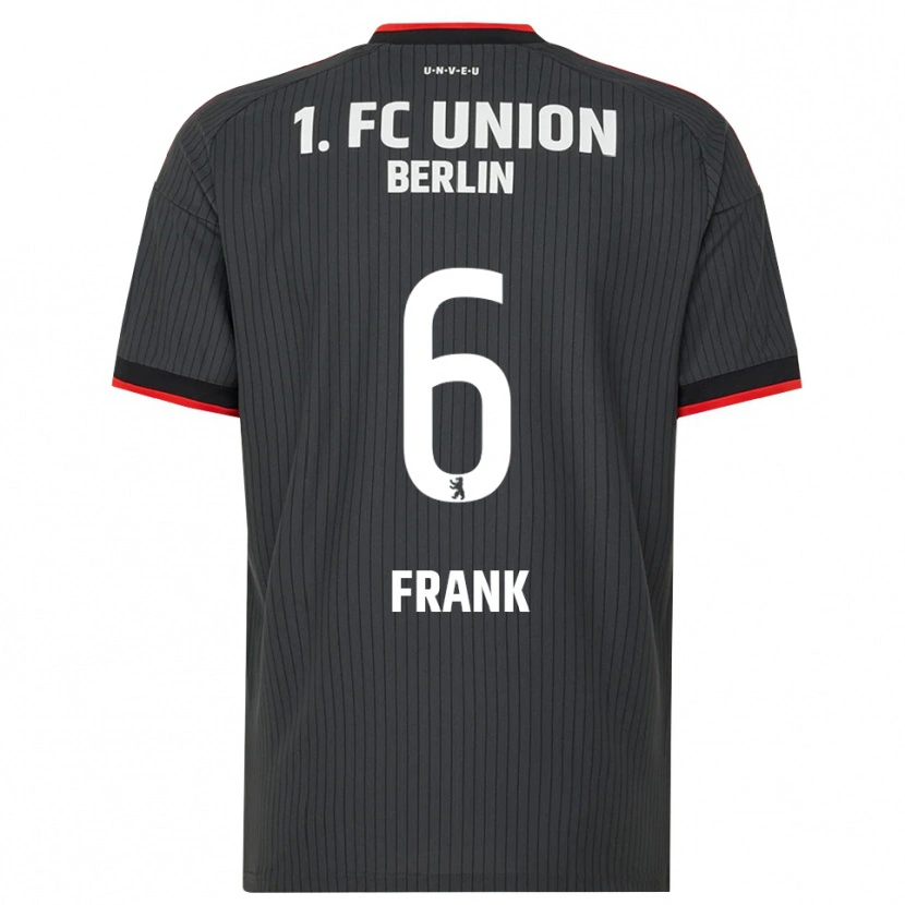 Danxen Homem Camisola Celine Frank #6 Preto Branco Vermelho Alternativa 2026/27 Camisa