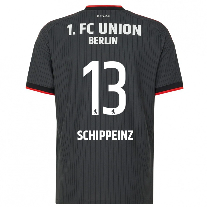Danxen Homem Camisola Mark Schippeinz #13 Preto Branco Vermelho Alternativa 2026/27 Camisa
