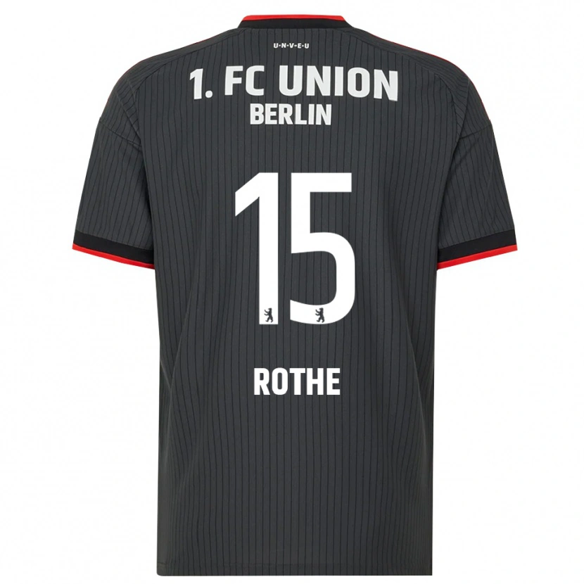 Danxen Homem Camisola Tom Rothe #15 Preto Branco Vermelho Alternativa 2026/27 Camisa