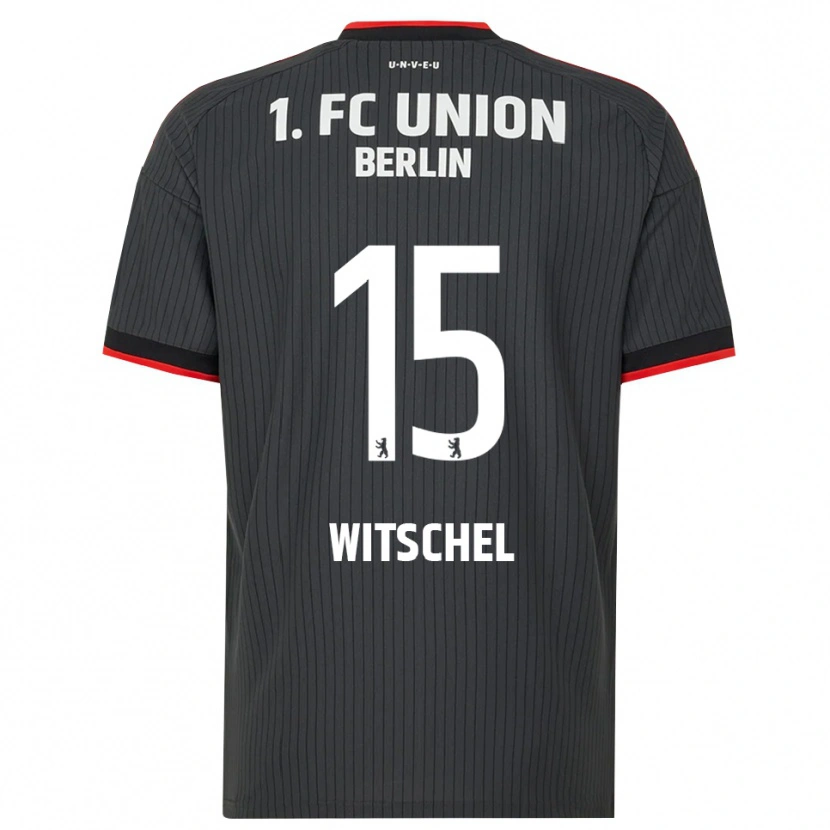 Danxen Homem Camisola Maxim Witschel #15 Preto Branco Vermelho Alternativa 2026/27 Camisa