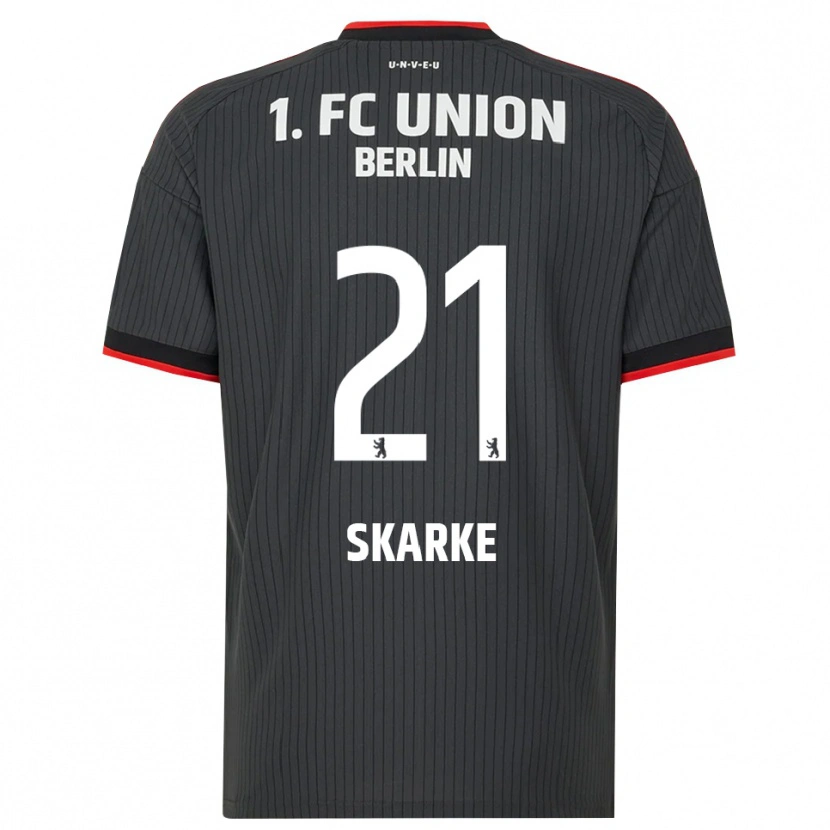 Danxen Homem Camisola Tim Skarke #21 Preto Branco Vermelho Alternativa 2026/27 Camisa
