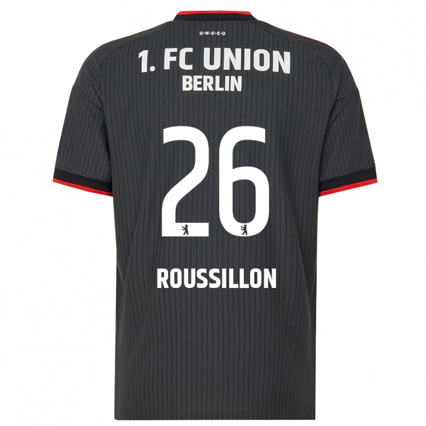 Danxen Homem Camisola Jérôme Roussillon #26 Preto Branco Vermelho Alternativa 2026/27 Camisa