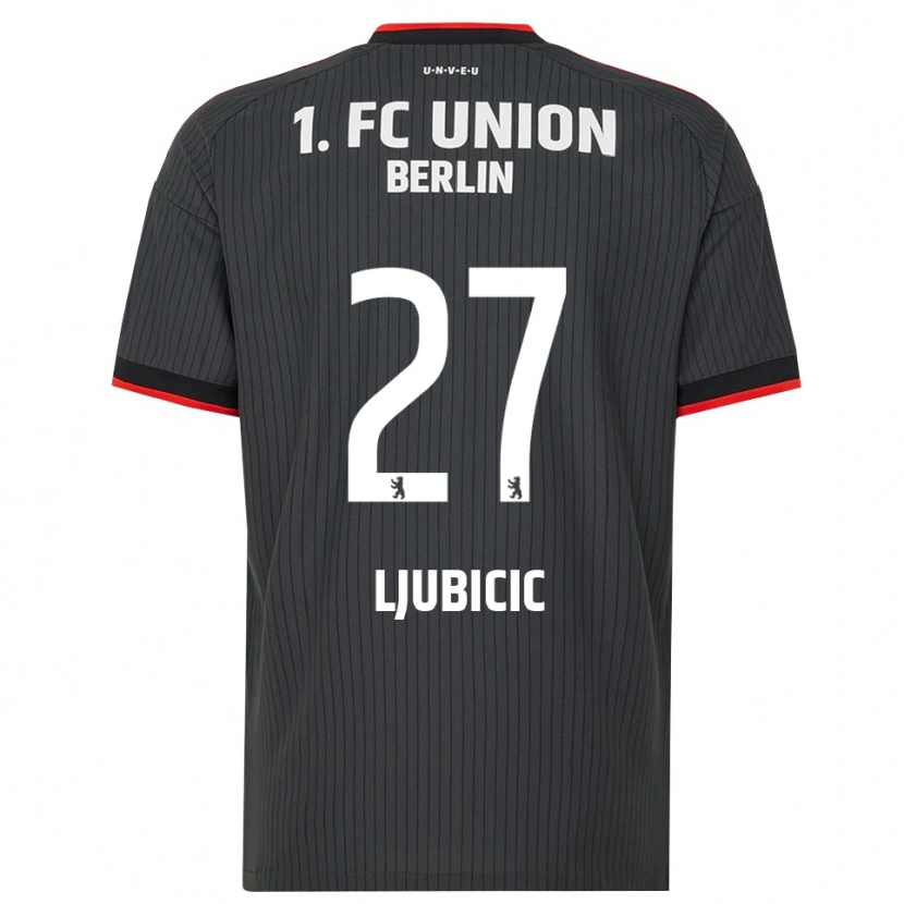 Danxen Homem Camisola Marin Ljubicic #27 Preto Branco Vermelho Alternativa 2026/27 Camisa
