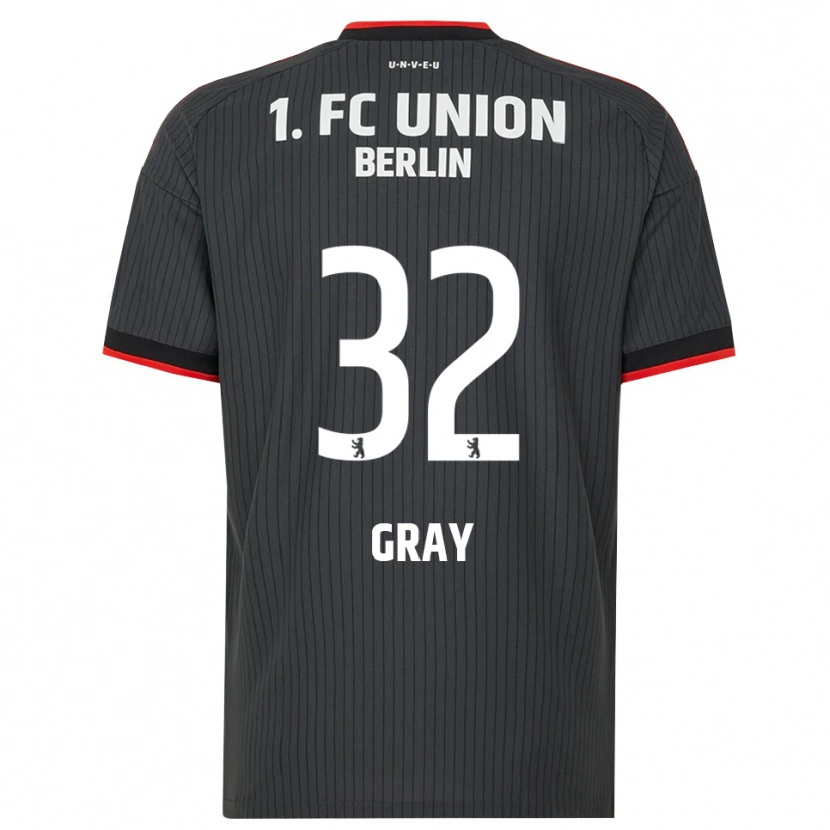Danxen Homem Camisola Mekhi Gray #32 Preto Branco Vermelho Alternativa 2026/27 Camisa