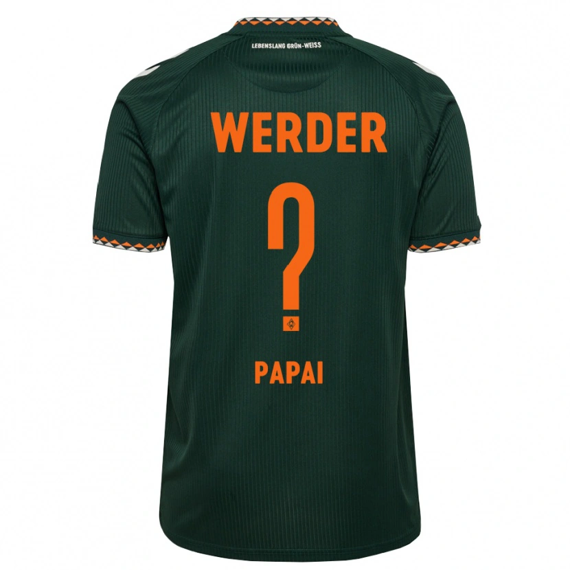 Danxen Homem Camisola Emőke Pápai #0 Verde Escuro Laranja Branco Alternativa 2026/27 Camisa