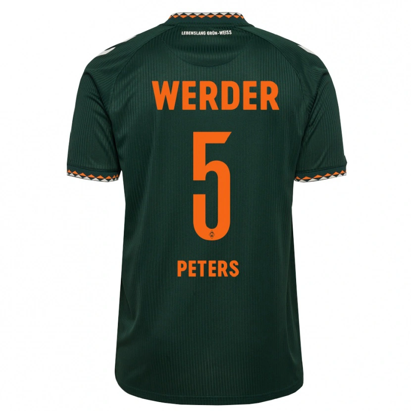 Danxen Homem Camisola Joshua Peters #5 Verde Escuro Laranja Branco Alternativa 2026/27 Camisa
