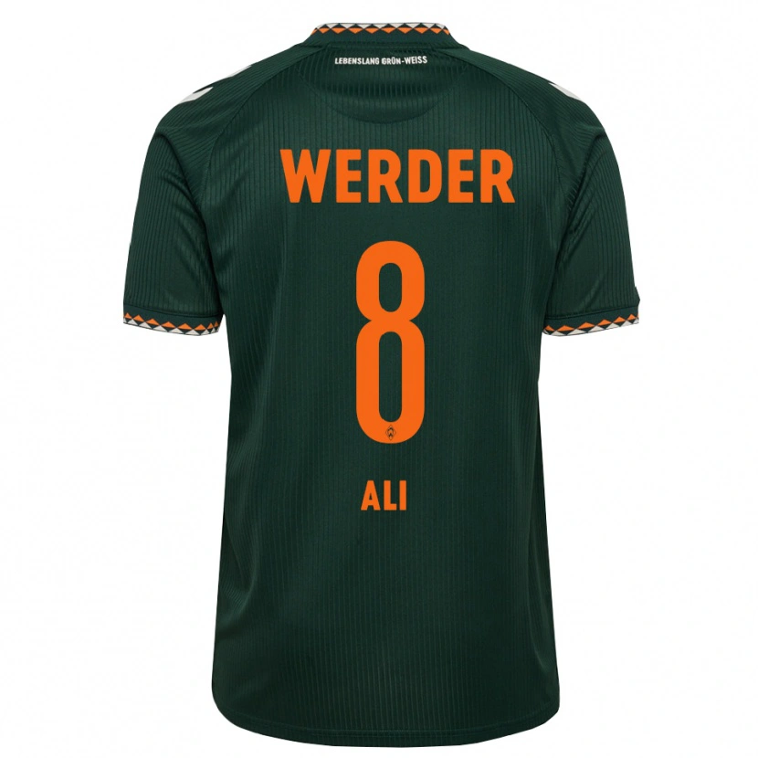 Danxen Homem Camisola Rumat Ali #8 Verde Escuro Laranja Branco Alternativa 2026/27 Camisa
