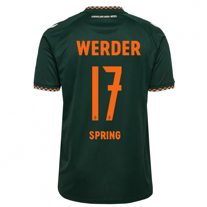 Danxen Homem Camisola Ole Spring #17 Verde Escuro Laranja Branco Alternativa 2026/27 Camisa