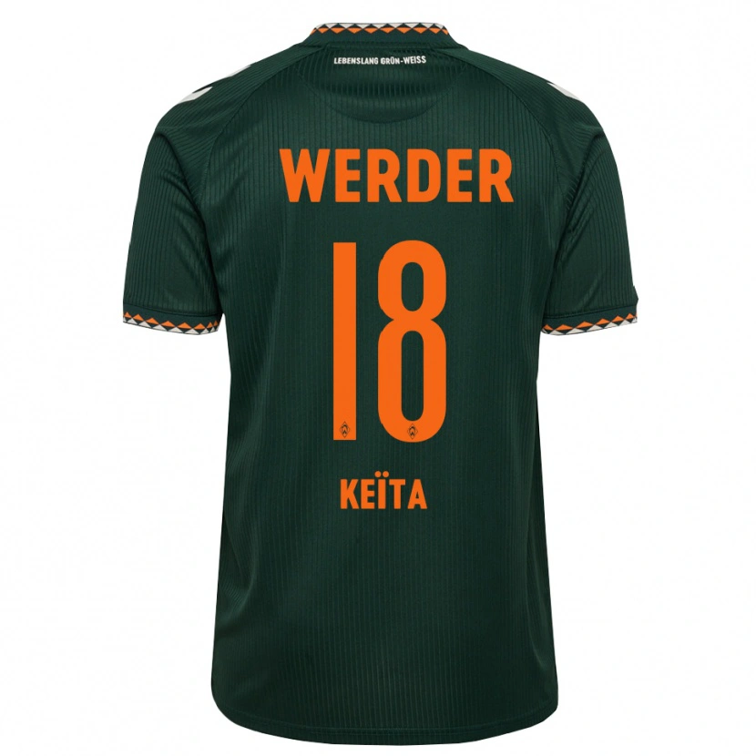Danxen Homem Camisola Naby Keïta #18 Verde Escuro Laranja Branco Alternativa 2026/27 Camisa