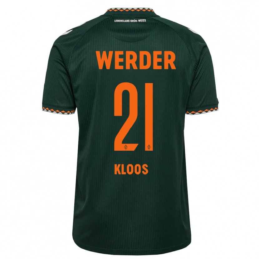 Danxen Homem Camisola Arthur Kloos #21 Verde Escuro Laranja Branco Alternativa 2026/27 Camisa