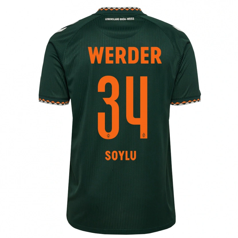 Danxen Homem Camisola Darwin Soylu #34 Verde Escuro Laranja Branco Alternativa 2026/27 Camisa