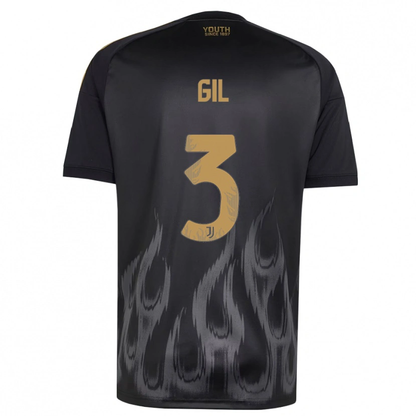 Danxen Homem Camisola Javier Gil #3 Preto Marrom Terceiro 2026/27 Camisa