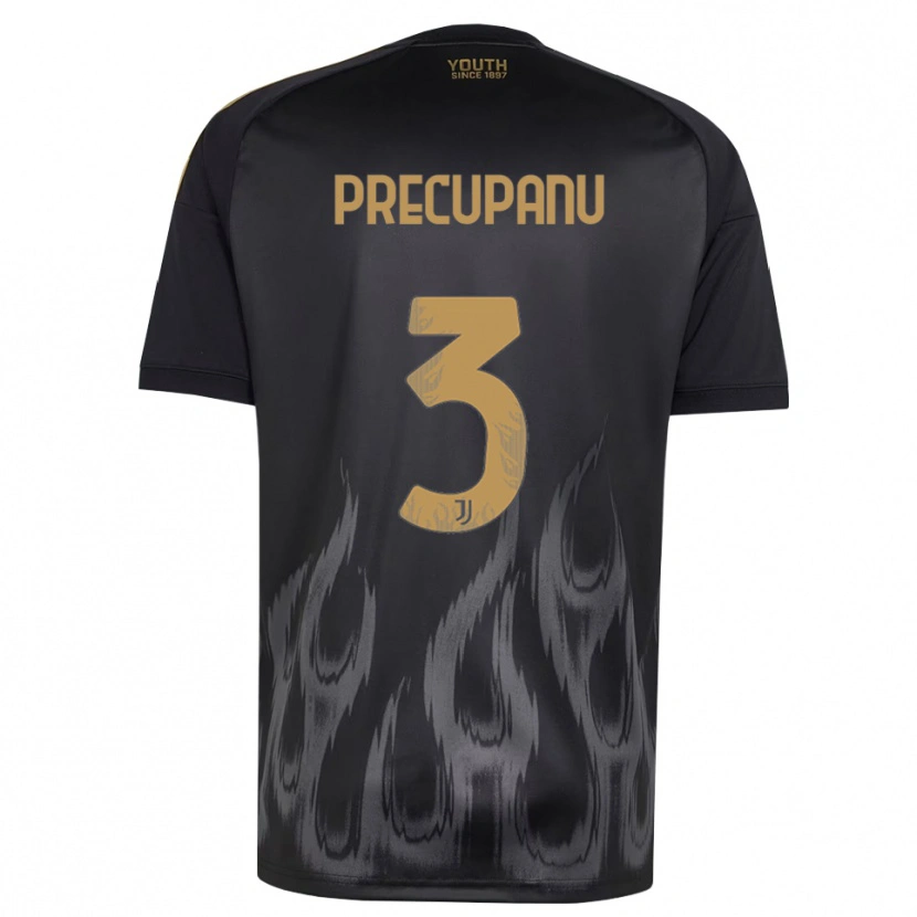 Danxen Homem Camisola Stefano Precupanu #3 Preto Marrom Terceiro 2026/27 Camisa