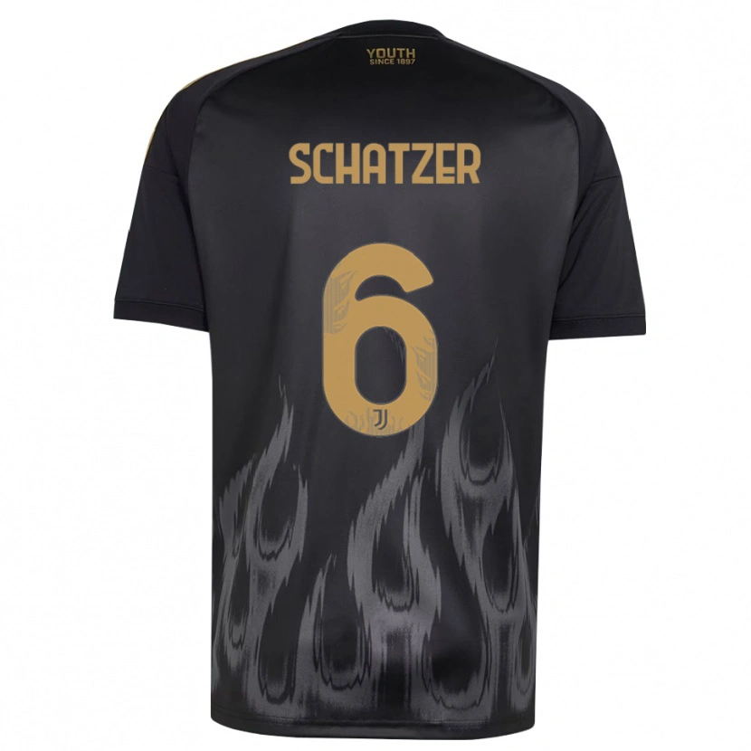 Danxen Homem Camisola Eva Schatzer #6 Preto Marrom Terceiro 2026/27 Camisa