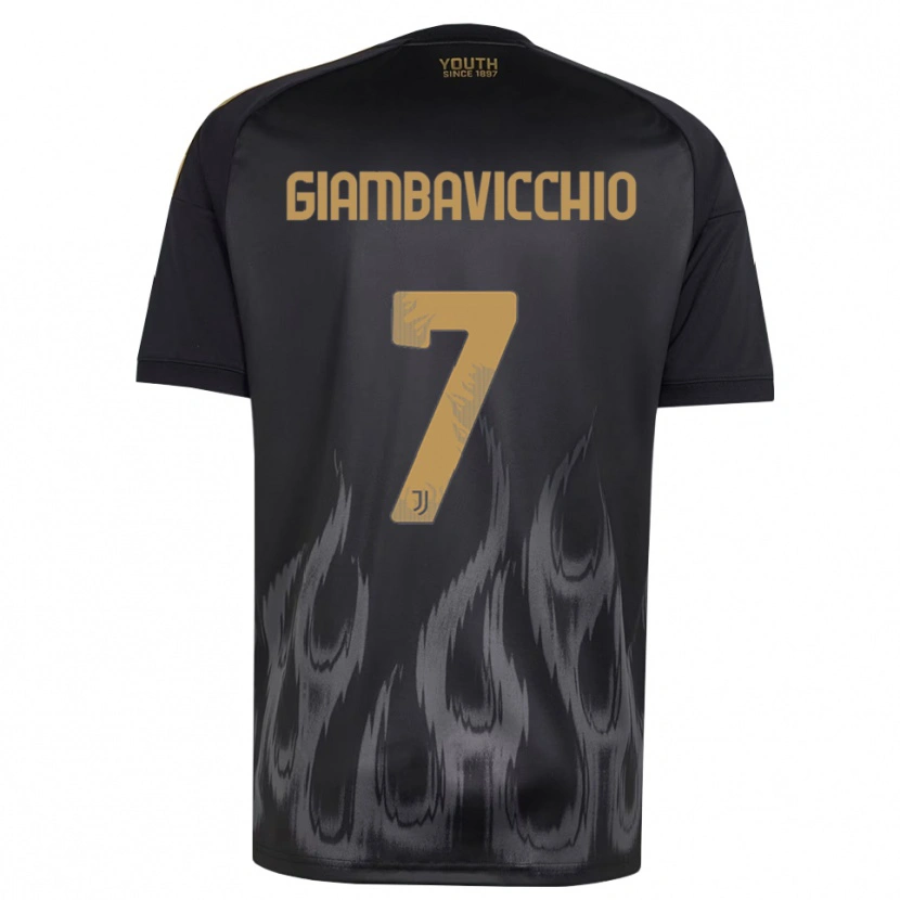 Danxen Homem Camisola Franco Giambavicchio #7 Preto Marrom Terceiro 2026/27 Camisa