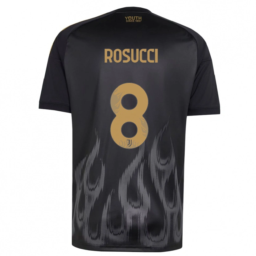 Danxen Homem Camisola Martina Rosucci #8 Preto Marrom Terceiro 2026/27 Camisa