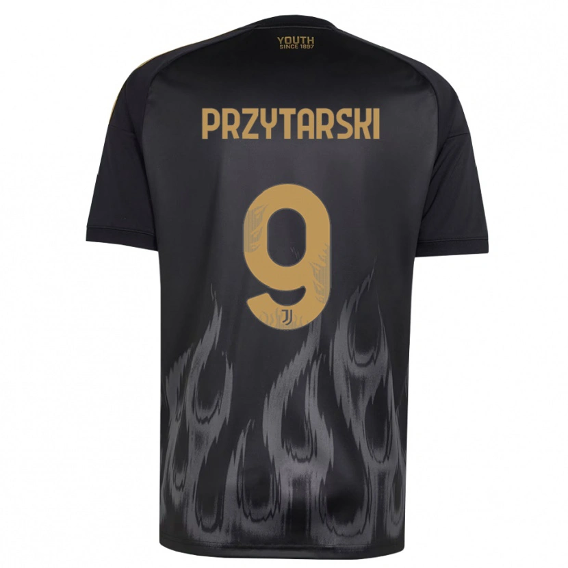 Danxen Homem Camisola Aleksander Przytarski #9 Preto Marrom Terceiro 2026/27 Camisa