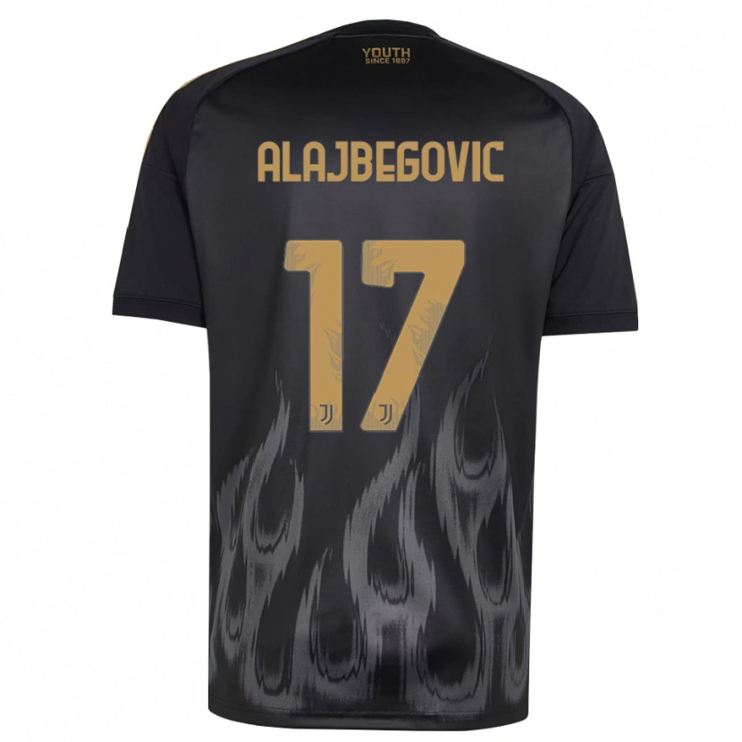 Danxen Homem Camisola Kerim Alajbegovic #17 Preto Marrom Terceiro 2026/27 Camisa