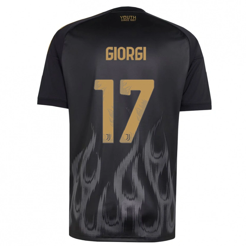 Danxen Homem Camisola Lorenzo Giorgi #17 Preto Marrom Terceiro 2026/27 Camisa