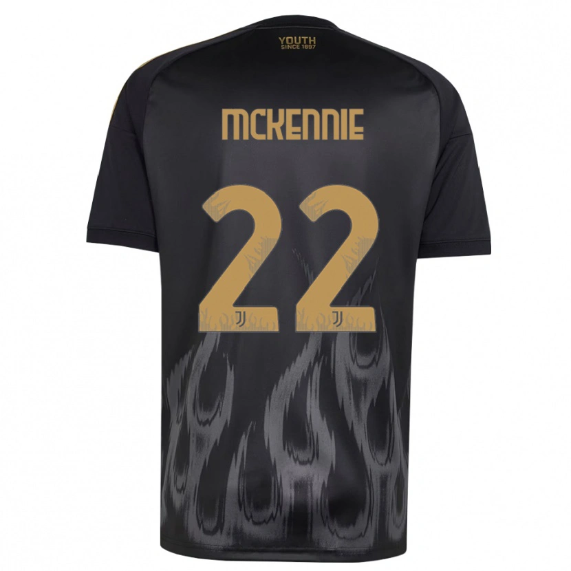 Danxen Homem Camisola Weston Mckennie #22 Preto Marrom Terceiro 2026/27 Camisa