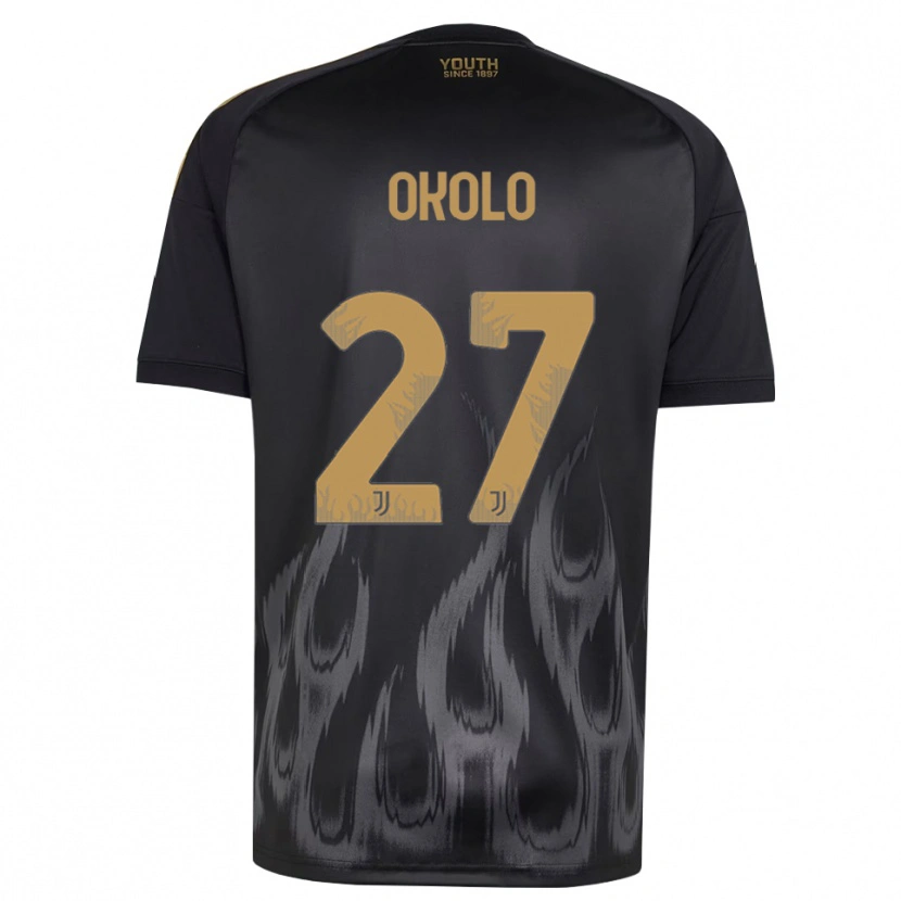 Danxen Homem Camisola Daniel Okolo #27 Preto Marrom Terceiro 2026/27 Camisa