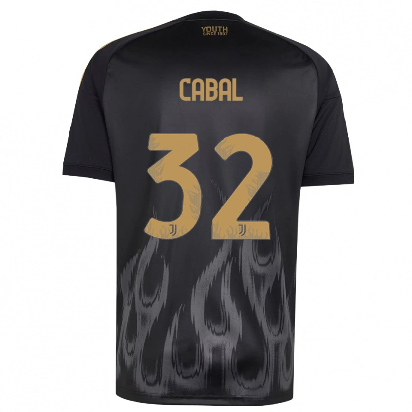 Danxen Homem Camisola Juan Cabal #32 Preto Marrom Terceiro 2026/27 Camisa