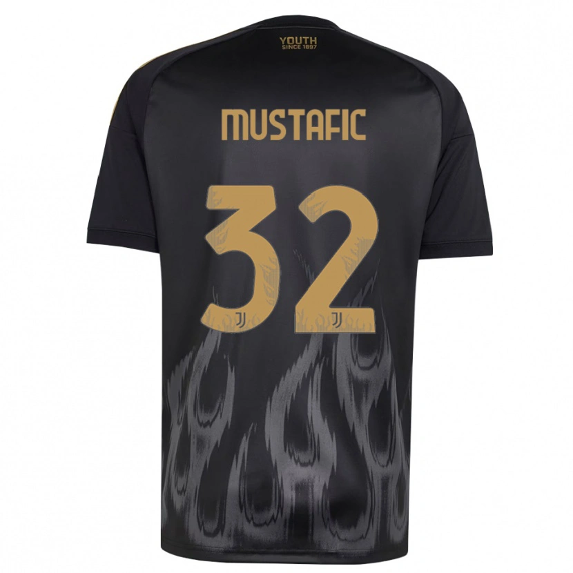 Danxen Homem Camisola Emma Mustafic #32 Preto Marrom Terceiro 2026/27 Camisa