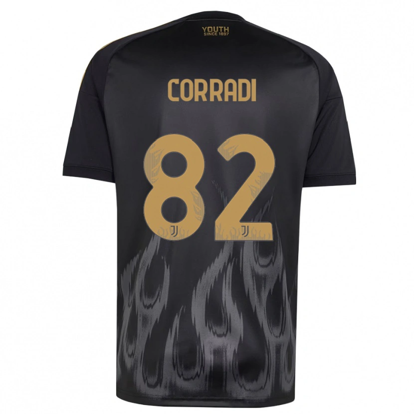 Danxen Homem Camisola Christian Corradi #82 Preto Marrom Terceiro 2026/27 Camisa