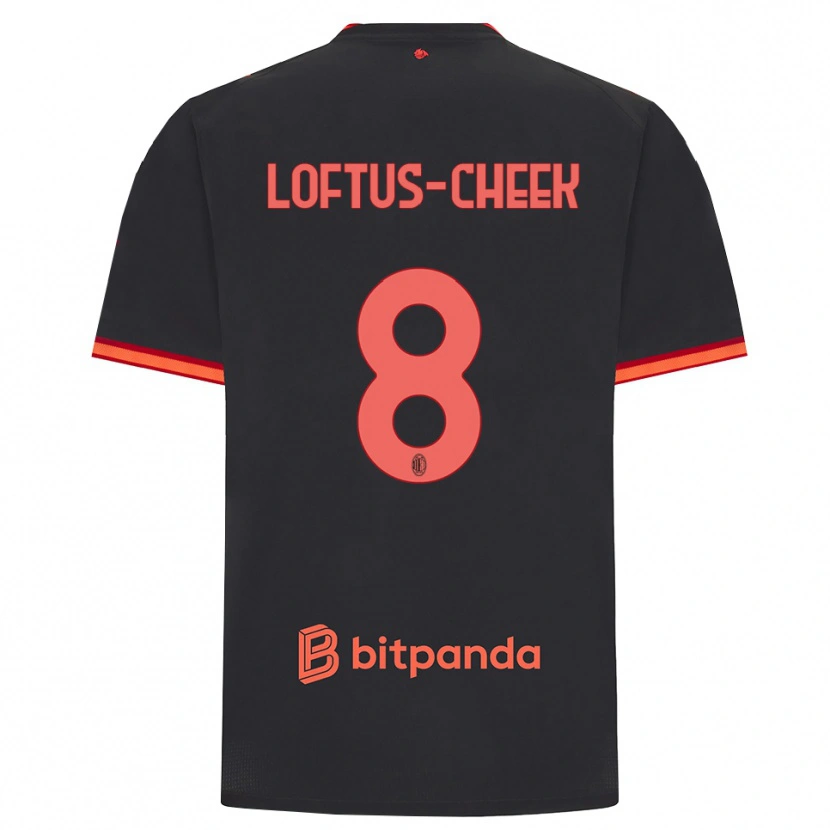 Danxen Homem Camisola Ruben Loftus-Cheek #8 Preto Vermelho Terceiro 2026/27 Camisa