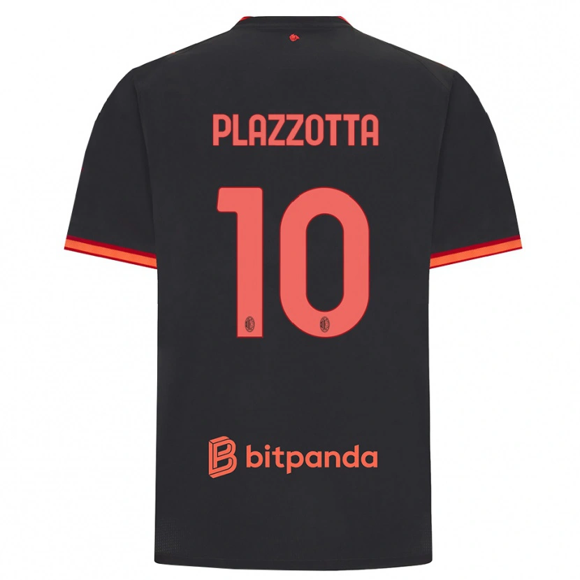 Danxen Homem Camisola Filippo Plazzotta #10 Preto Vermelho Terceiro 2026/27 Camisa