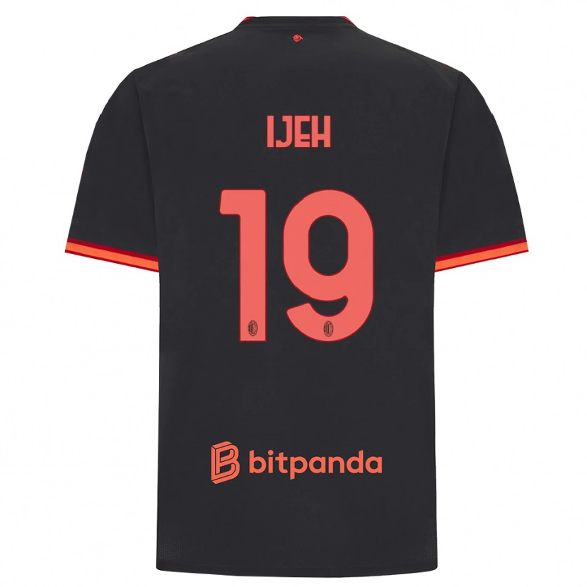 Danxen Homem Camisola Evelyn Ijeh #19 Preto Vermelho Terceiro 2026/27 Camisa