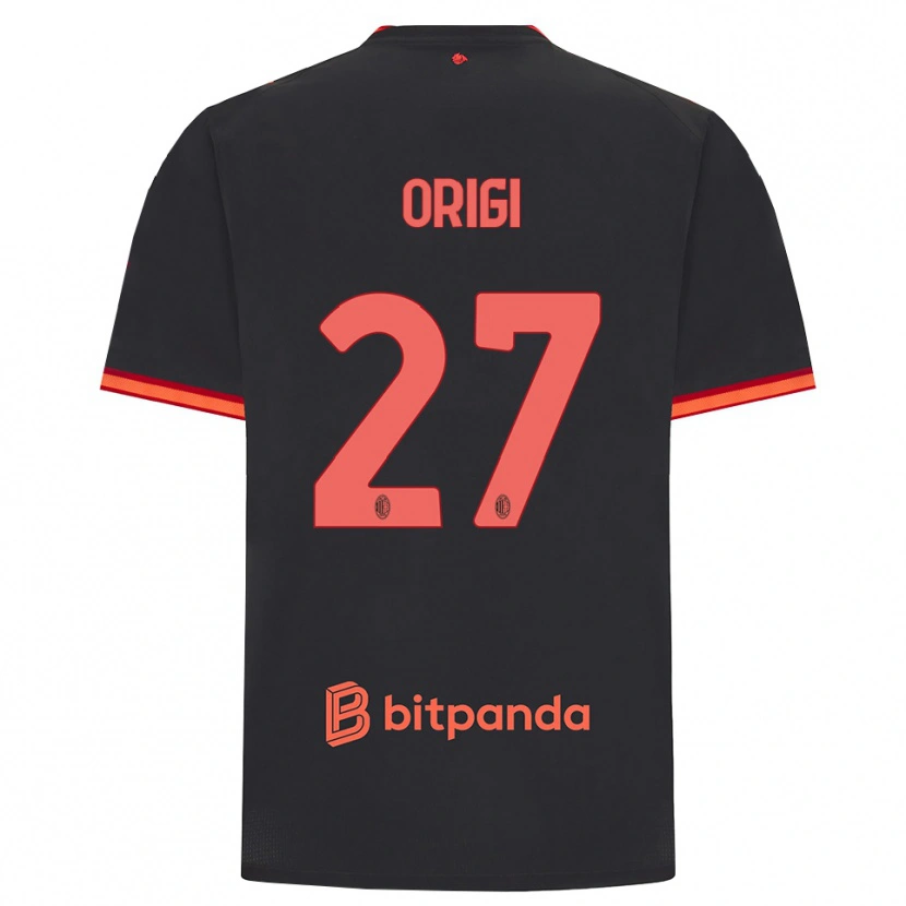 Danxen Homem Camisola Divock Origi #27 Preto Vermelho Terceiro 2026/27 Camisa