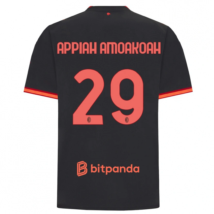 Danxen Homem Camisola Karen Appiah Amoakoah #29 Preto Vermelho Terceiro 2026/27 Camisa