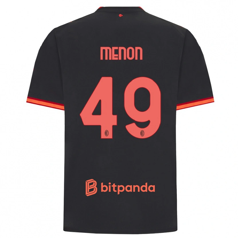 Danxen Homem Camisola Luca Menon #49 Preto Vermelho Terceiro 2026/27 Camisa