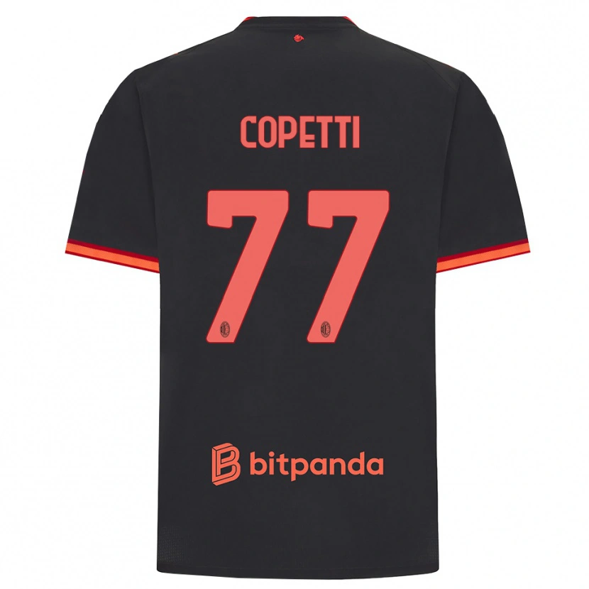Danxen Homem Camisola Matilde Copetti #77 Preto Vermelho Terceiro 2026/27 Camisa