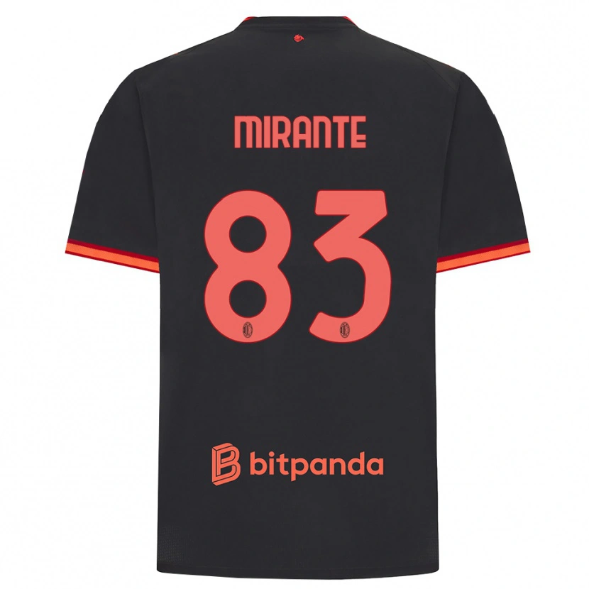 Danxen Homem Camisola Antonio Mirante #83 Preto Vermelho Terceiro 2026/27 Camisa
