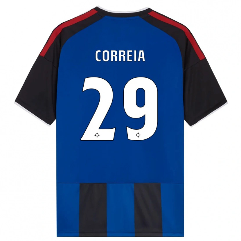 Danxen Homem Camisola Omar Correia #29 Azul Preto Branco Vermelho Principal 2026/27 Camisa