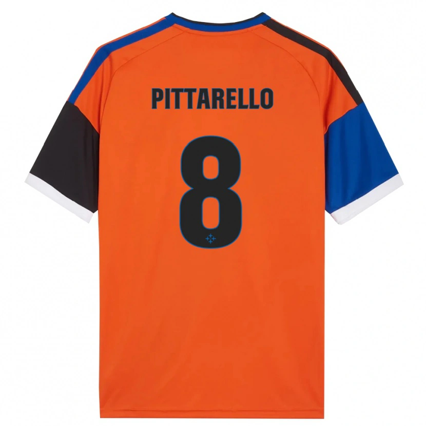 Danxen Homem Camisola Filippo Pittarello #8 Laranja Azul Preto Branco Alternativa 2026/27 Camisa