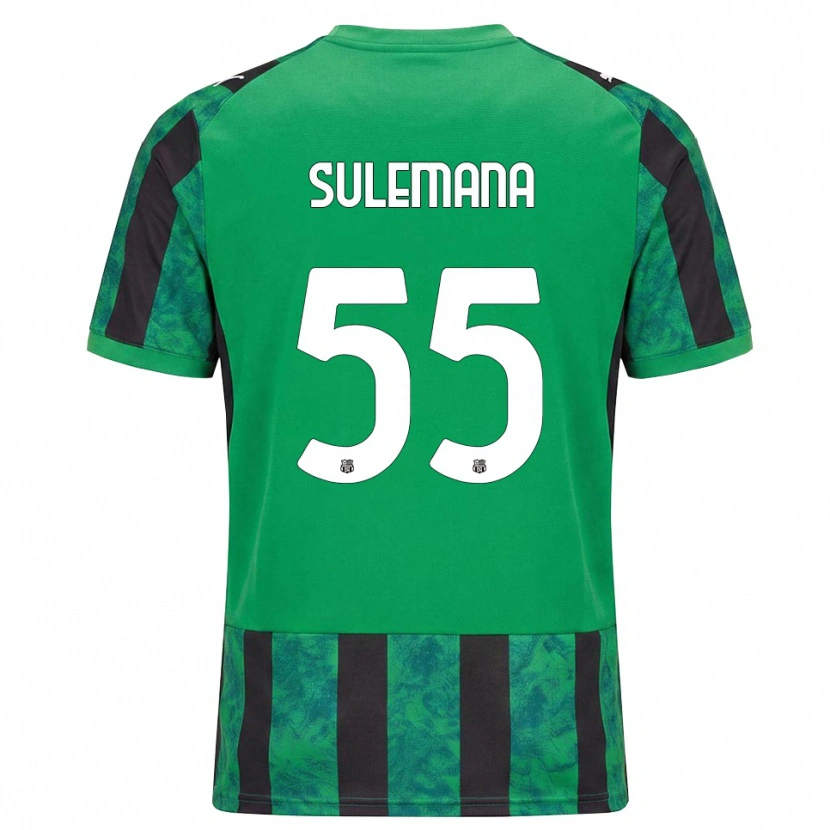 Danxen Mulher Camisola Ibrahim Sulemana #55 Verde Preto Branco Principal 2026/27 Camisa