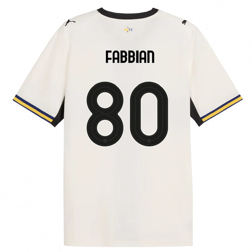 Danxen Mulher Camisola Giovanni Fabbian #80 Off-White Preto Amarelo Principal 2026/27 Camisa