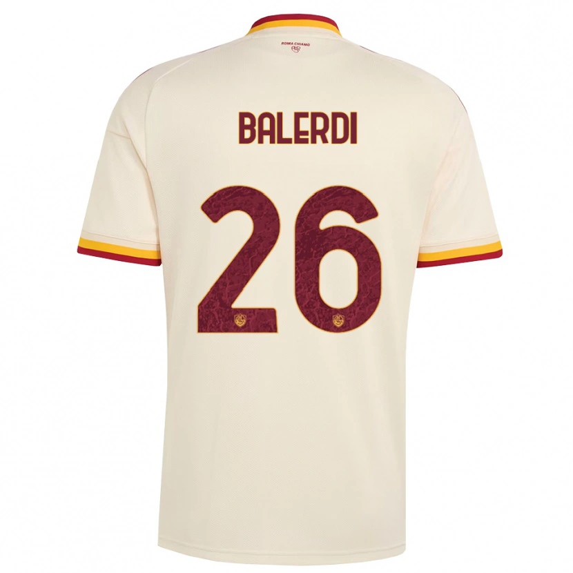 Danxen Mulher Camisola Leonardo Balerdi #26 Champagne Vermelho Amarelo Alternativa 2026/27 Camisa