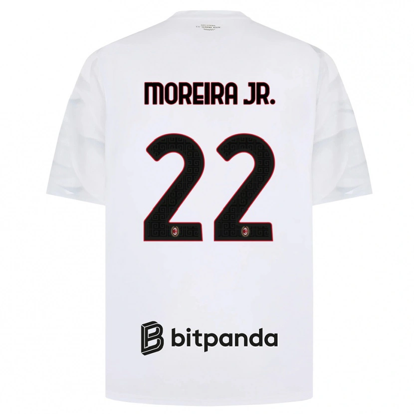 Danxen Mulher Camisola Diego Moreira #22 Branco Vermelho Preto Alternativa 2026/27 Camisa