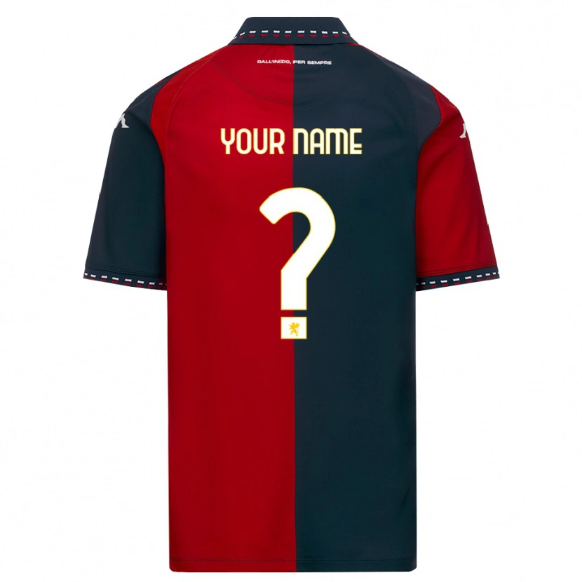 Danxen Mulher Camisola Seu Nome #0 Vermelho Preto Branco Principal 2026/27 Camisa