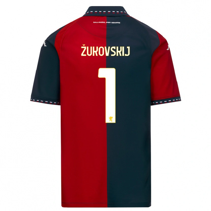 Danxen Mulher Camisola Mark Žukovskij #1 Vermelho Preto Branco Principal 2026/27 Camisa